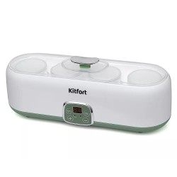 Йогуртница Kitfort KT-2007 (белый/зеленый)