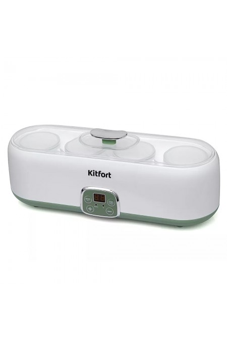 Йогуртница Kitfort KT-2007 (белый/зеленый) 