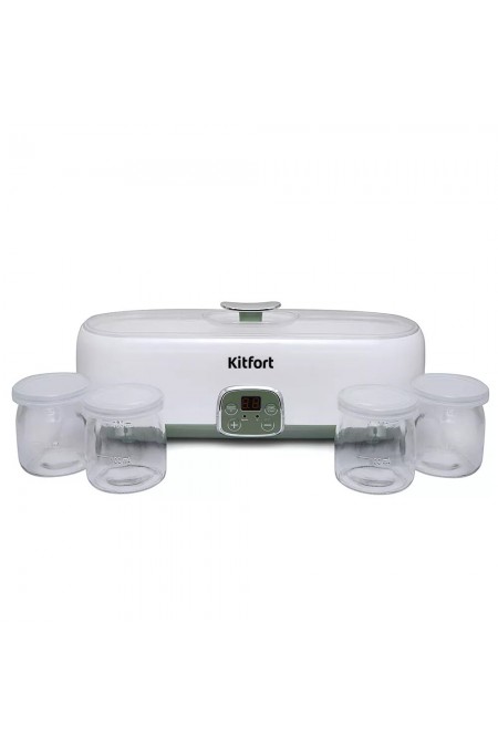 Йогуртница Kitfort KT-2007 (белый/зеленый) 1