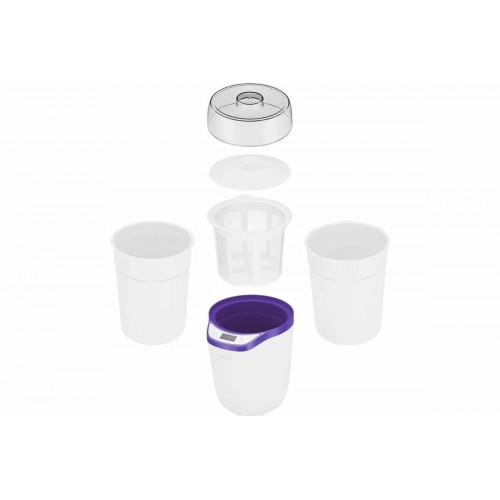 Йогуртница Kitfort КТ-2077-1 (белый/фиолетовый) 3