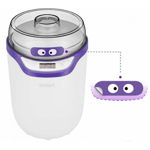 Йогуртница Kitfort КТ-2077-1 (белый/фиолетовый) 7