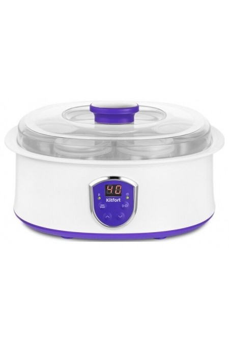 Йогуртница Kitfort КТ-2088-1 (белый/фиолетовый) 