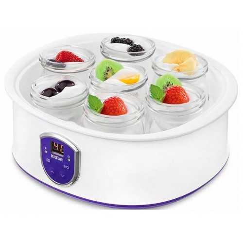 Йогуртница Kitfort КТ-2088-1 (белый/фиолетовый) 4