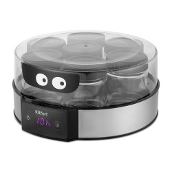 Йогуртница Kitfort КТ-6295 (серебристый/черный)