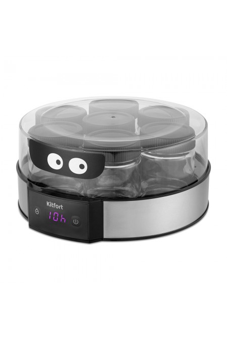 Йогуртница Kitfort КТ-6295 (серебристый/черный) 
