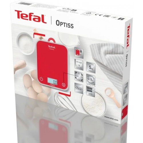 Кухонные весы Tefal Optiss BC50U3V0 (красный) 3