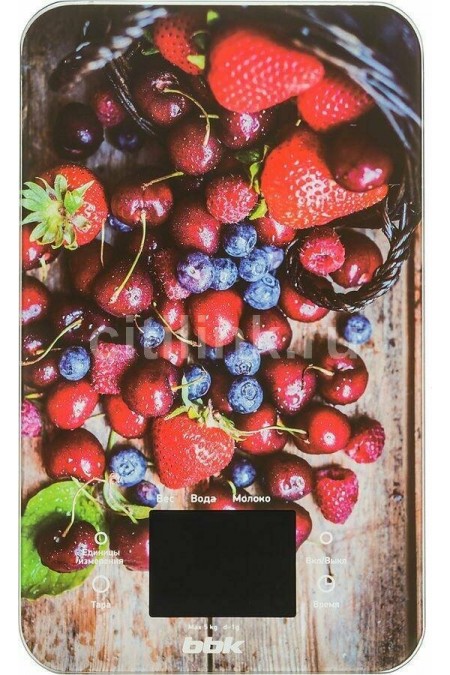 Кухонные весы BBK KS107G (черный/красный) 8