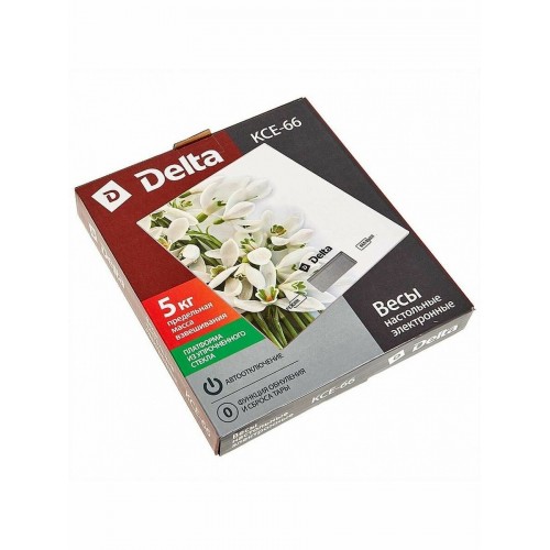 Кухонные весы DELTA KCE-66 (подснежники) 1