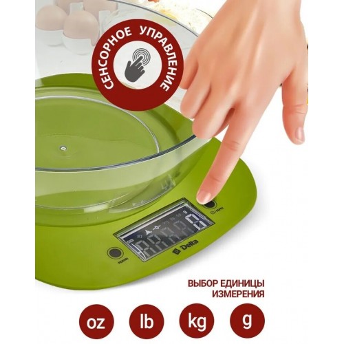 Кухонные весы DELTA КСЕ-32 (зеленый) 2