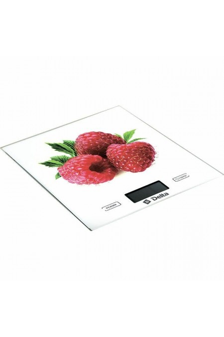 Кухонные весы DELTA КСЕ-37 (белый/красный) 