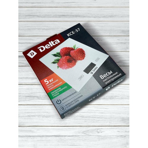 Кухонные весы DELTA КСЕ-37 (белый/красный) 5