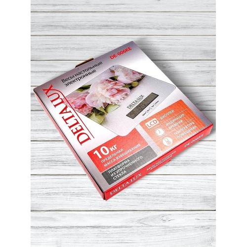 Кухонные весы DELTA LUX DE-006KE (цветы) 5