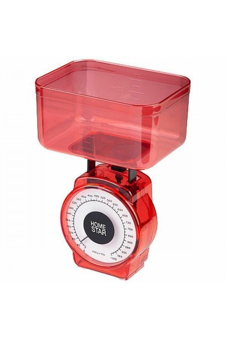 Кухонные весы HOMESTAR HS-3004М (красный) 