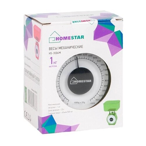 Кухонные весы HOMESTAR HS-3004М (зеленый) 2
