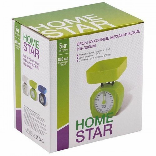 Кухонные весы HOMESTAR HS-3005М (белый) 5