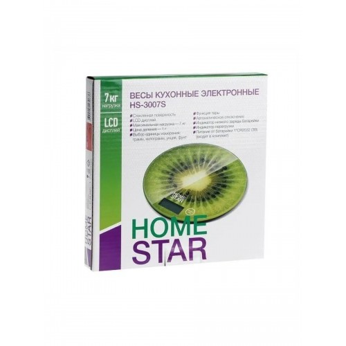 Кухонные весы HOMESTAR HS-3007S (киви) 4