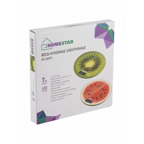 Кухонные весы HOMESTAR HS-3007S (киви) 6
