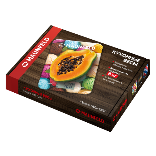 Кухонные весы MAUNFELD MKS-123G02 (брокколи) 4