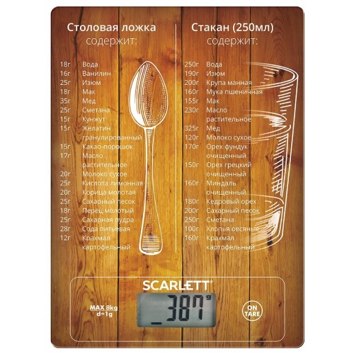 Кухонные весы Scarlett SC-KS57P19 (рисунок) 4