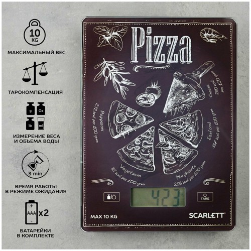 Кухонные весы Scarlett SC-KS57P66 (пицца) 2