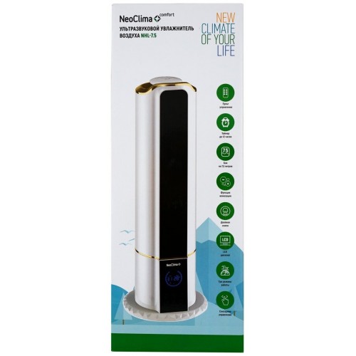Увлажнитель воздуха Neoclima NHL-7.5 (черный/белый/золотой) 5