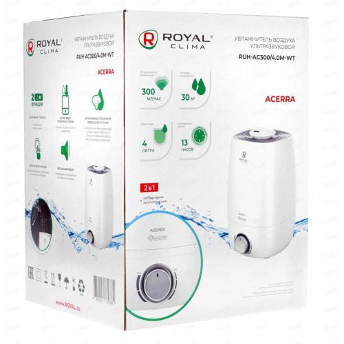 Увлажнитель воздуха Royal Clima Acerra RUH-AC300/4.0M-WT (белый) 2