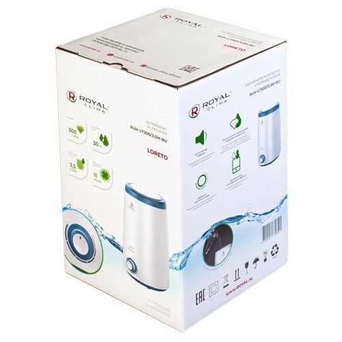 Увлажнитель воздуха Royal Clima LORETO RUH-LT300/3.5M-BU (белый/синий) 4