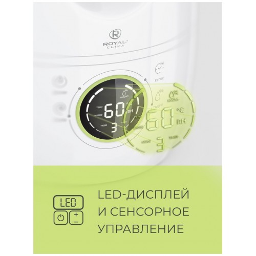 Увлажнитель воздуха Royal Clima RUH-AN300/4.0E-GN (белый/фисташковый) 1