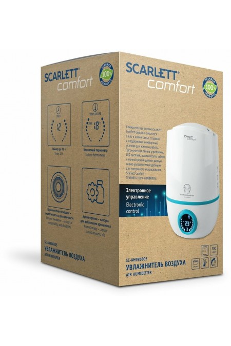 Увлажнитель воздуха Scarlett SC-AH986E05 (белый/голубой) 7