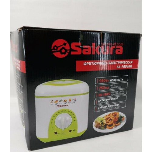 Фритюрница Sakura SA-7654GR (белый/зеленый) 17