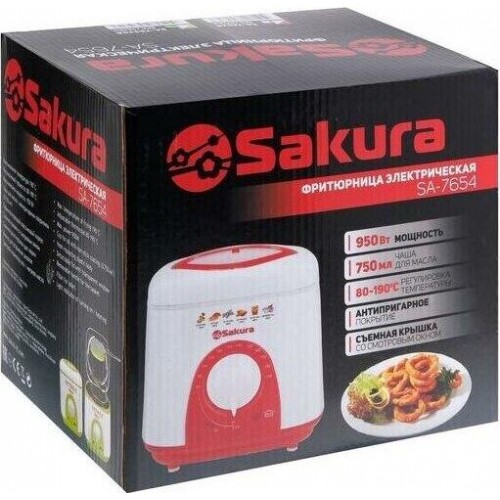Фритюрница Sakura SA-7654GR (белый/зеленый) 21