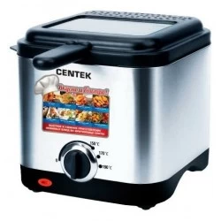 Фритюрница CENTEK CT-1430 (серебристый/черный)