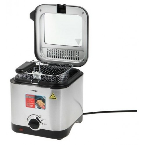 Фритюрница CENTEK CT-1430 (серебристый/черный) 1
