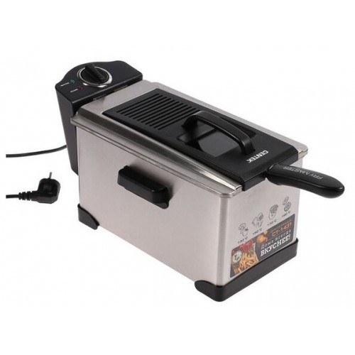 Фритюрница CENTEK CT-1431 (серебристый/черный) 1