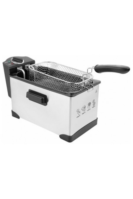 Фритюрница CENTEK CT-1431 (серебристый/черный) 