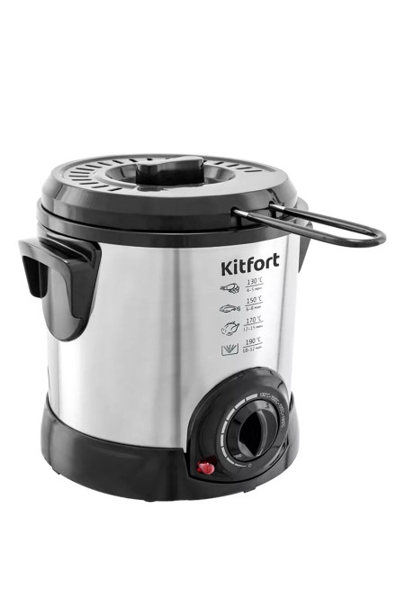 Фритюрница Kitfort KT-2009 (черный/серебристый) 1