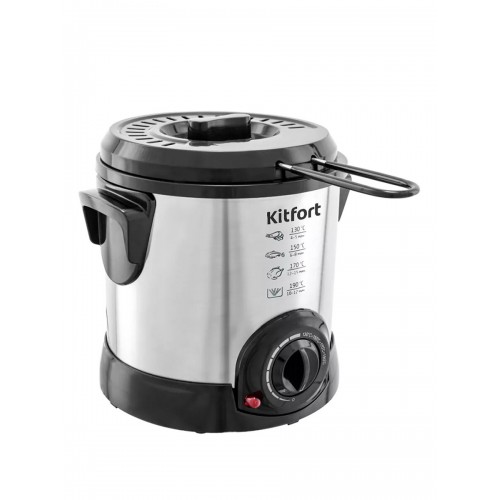 Фритюрница Kitfort KT-2009 (черный/серебристый) 1