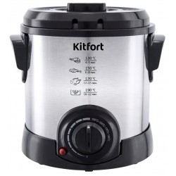 Фритюрница Kitfort KT-2011 (серебристый/черный)