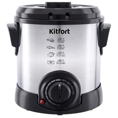 Фритюрница Kitfort KT-2011 (серебристый/черный) 