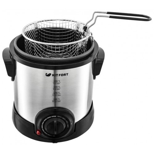 Фритюрница Kitfort KT-2011 (серебристый/черный) 1