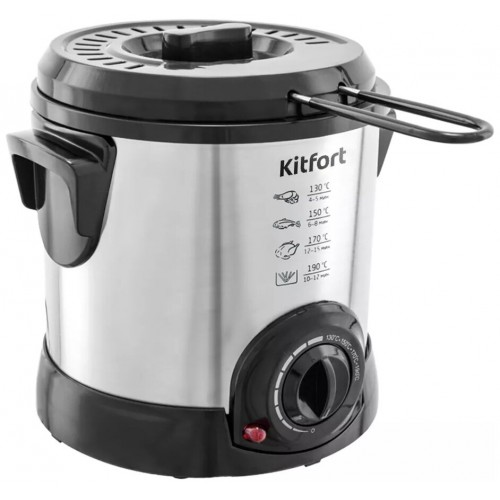 Фритюрница Kitfort KT-2011 (серебристый/черный) 2