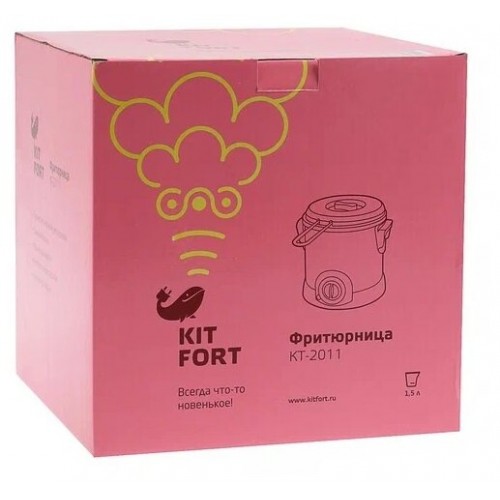 Фритюрница Kitfort KT-2011 (серебристый/черный) 6