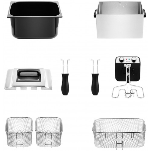 Фритюрница Kitfort KT-2025 (серебристый/черный) 4