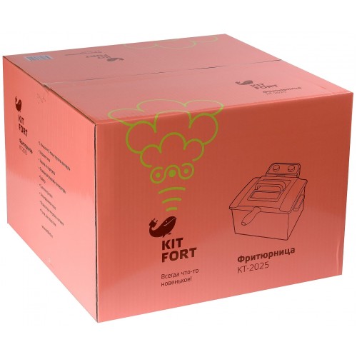 Фритюрница Kitfort KT-2025 (серебристый/черный) 6