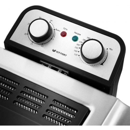 Фритюрница Kitfort KT-2025 (серебристый/черный) 7