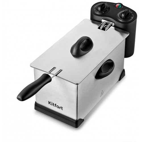 Фритюрница Kitfort КТ-4052 (серебристый) 3