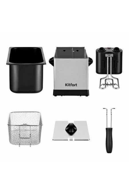 Фритюрница Kitfort КТ-4052 (серебристый) 3
