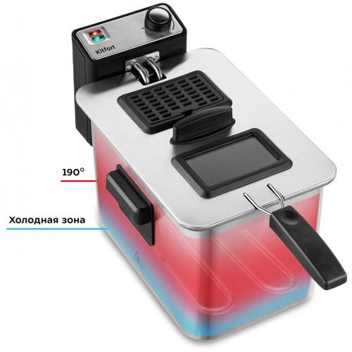 Фритюрница Kitfort КТ-4053 (серебристый) 2