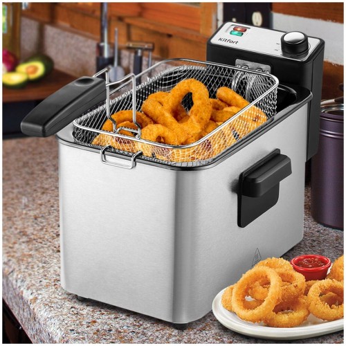 Фритюрница Kitfort КТ-4053 (серебристый) 4