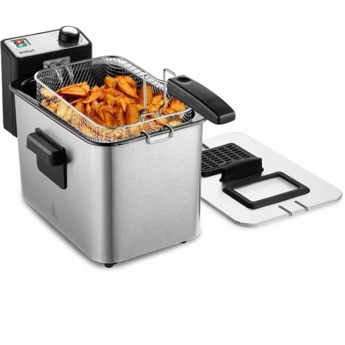 Фритюрница Kitfort КТ-4053 (серебристый) 5